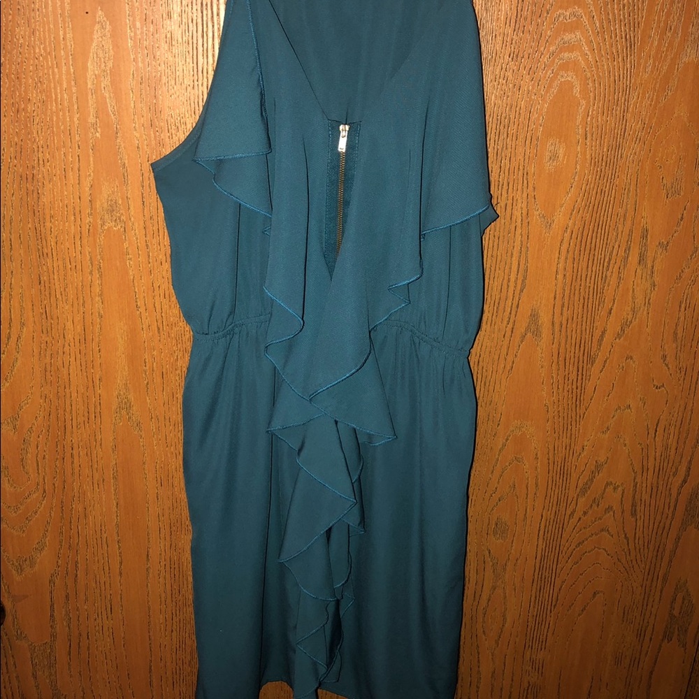 Ruffle Zip-Up Dress